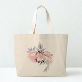 World Hijab Day Elegance Tote | Minimal Line Art Grote Tote Bag