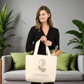 World Hijab Day Elegance Tote | Minimal Line Art Grote Tote Bag