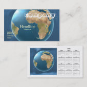 World International Wereldbol Visitekaartje/2012 C Visitekaartje (Voorkant / Achterkant)