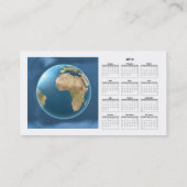 World International Wereldbol Visitekaartje/2012 C Visitekaartje (Achterkant)