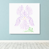 World Iris Canvas (Insitu (Houten vloer))