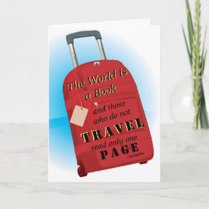 World is a Book Saint Augustine travel Kaart