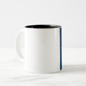 "World is a Bowl of Fruit" van Zermeno Tweekleurige Koffiemok (Voorkant links)