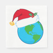 World Kerstmis Napkins Servet (Voorkant)