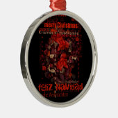 World Kerstmis - Navidad Joyeux Noel - Metalen Ornament (Rechts)
