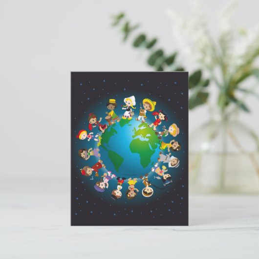 World kidz briefkaart (Staand voorkant)
