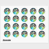 World kidz ronde sticker (Vel)