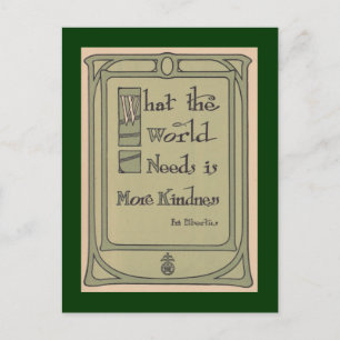 World Kindness Roycroft  Motto Briefkaart