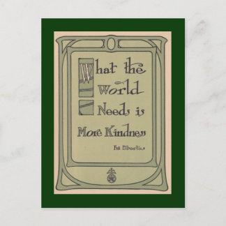 World Kindness Roycroft  Motto Briefkaart