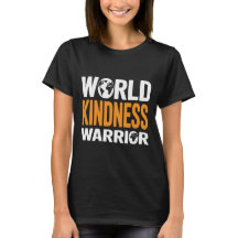 World Kindness Warrior Typography Vector Design
