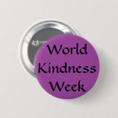 World Kindness Week Ronde Button 5,7 Cm (Voorkant /achterkant)