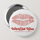 World Kiss Button (Voorkant /achterkant)