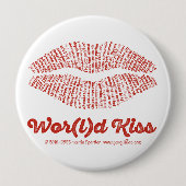 World Kiss Button (Voorkant)
