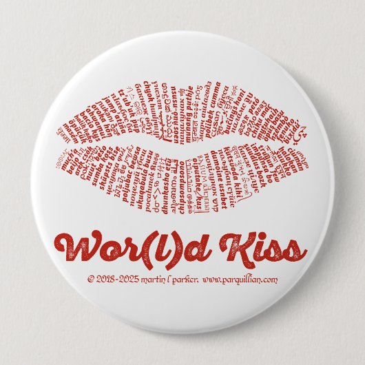 World Kiss Button (Voorkant)