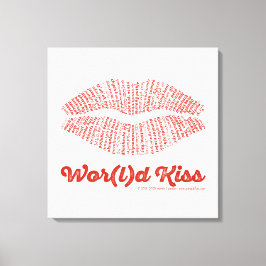 World Kiss Canvas Afdruk