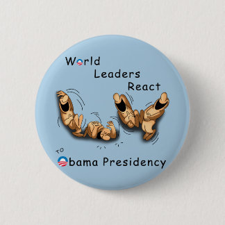 World Leaders React (Obama) Ronde Button 5,7 Cm