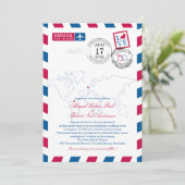 World Locations Airmail | Weddenschap Kaart (Staand voorkant)