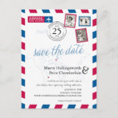 World Locations England Airmail Bewaar de datum Aankondigingskaart (Voorkant)