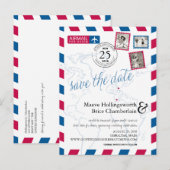 World Locations UK-Gibraltar Airmail Bewaar de dat Aankondigingskaart (Voorkant / Achterkant)