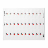 World Love Wereldbol Icon | Heart Earth Summer Des Etiket (Full Sheet)