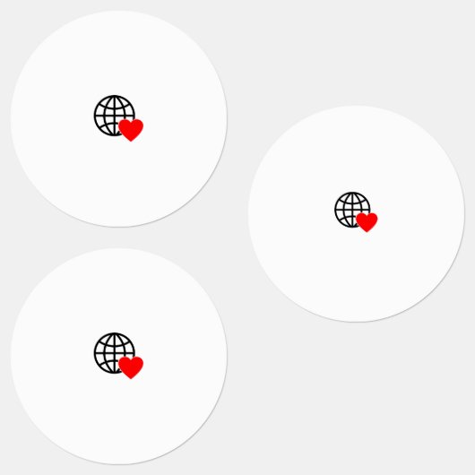 World Love Wereldbol Icon | Heart Earth Summer Des Labels (Groep)