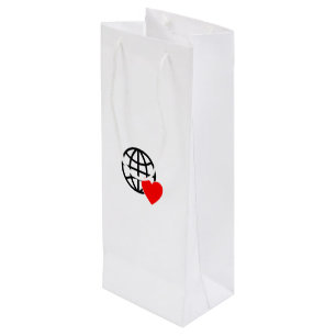 World Love Wereldbol Icon   Heart Earth Summer Des Wijn Cadeautas