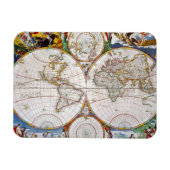 WORLD MAP, 17th CENTURY Magneet (Horizontaal)