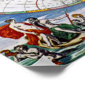 WORLD MAP, 17th CENTURY Poster (Hoek)