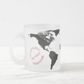 World Map Adventure – Personalized Matglas Koffiemok (Links)
