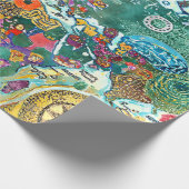 World Map Cadeaupapier (Hoek)