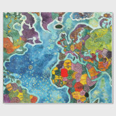 World Map  Cadeaupapier (Vlak)