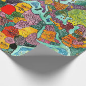 World Map  Cadeaupapier (Hoek)