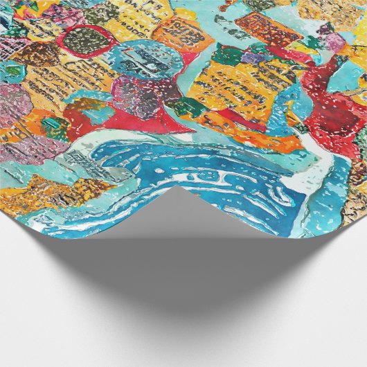 World Map  Cadeaupapier (Hoek)
