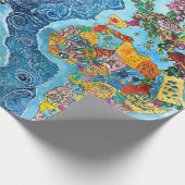 World Map Cadeaupapier (Hoek)
