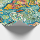World Map  Cadeaupapier (Hoek)