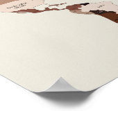 World Map Country Names In Arabic Housewarming  Poster (Hoek)