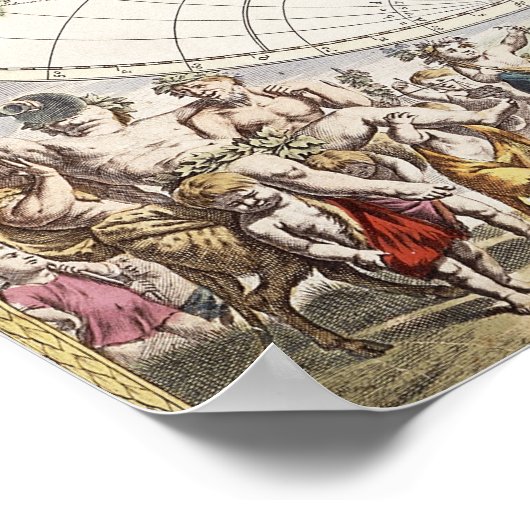 World Map from Atlas Maior Poster (Hoek)