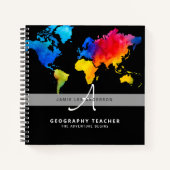 World Map GEOGRAPHY-TEACHER Notitieboek (Voorkant)