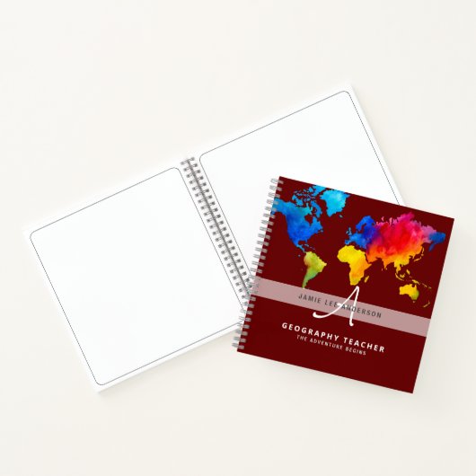 World Map GEOGRAPHY-TEACHER Notitieboek (Binnen)