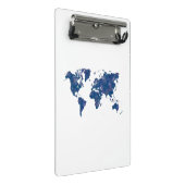World map in watercolor mini klembord (Schuin)