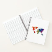 World map in watercolor notitieboek (Binnen)