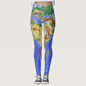 World Map Leggins School Time Leggings (Voorkant)