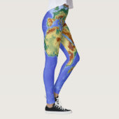 World Map Leggins School Time Leggings (Rechts)