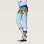 World Map of Flags Leggings (Links)