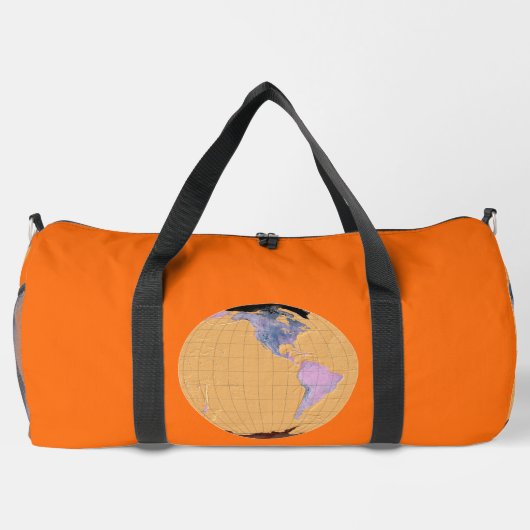 World Map Orange -  Plunjezak (Achterkant)