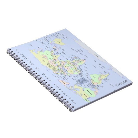 World Map - Planning My Next Adventure - Custom Notitieboek (Rechterzijde)