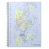 World Map - Planning My Next Adventure - Custom Notitieboek (Voorkant)