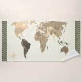 World Map  Strandlaken (Voorkant)