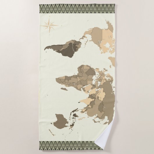 World Map  Strandlaken (Voorkant)