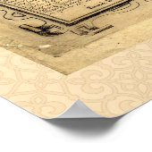 World Map Vintage Historical Atlas Poster (Hoek)